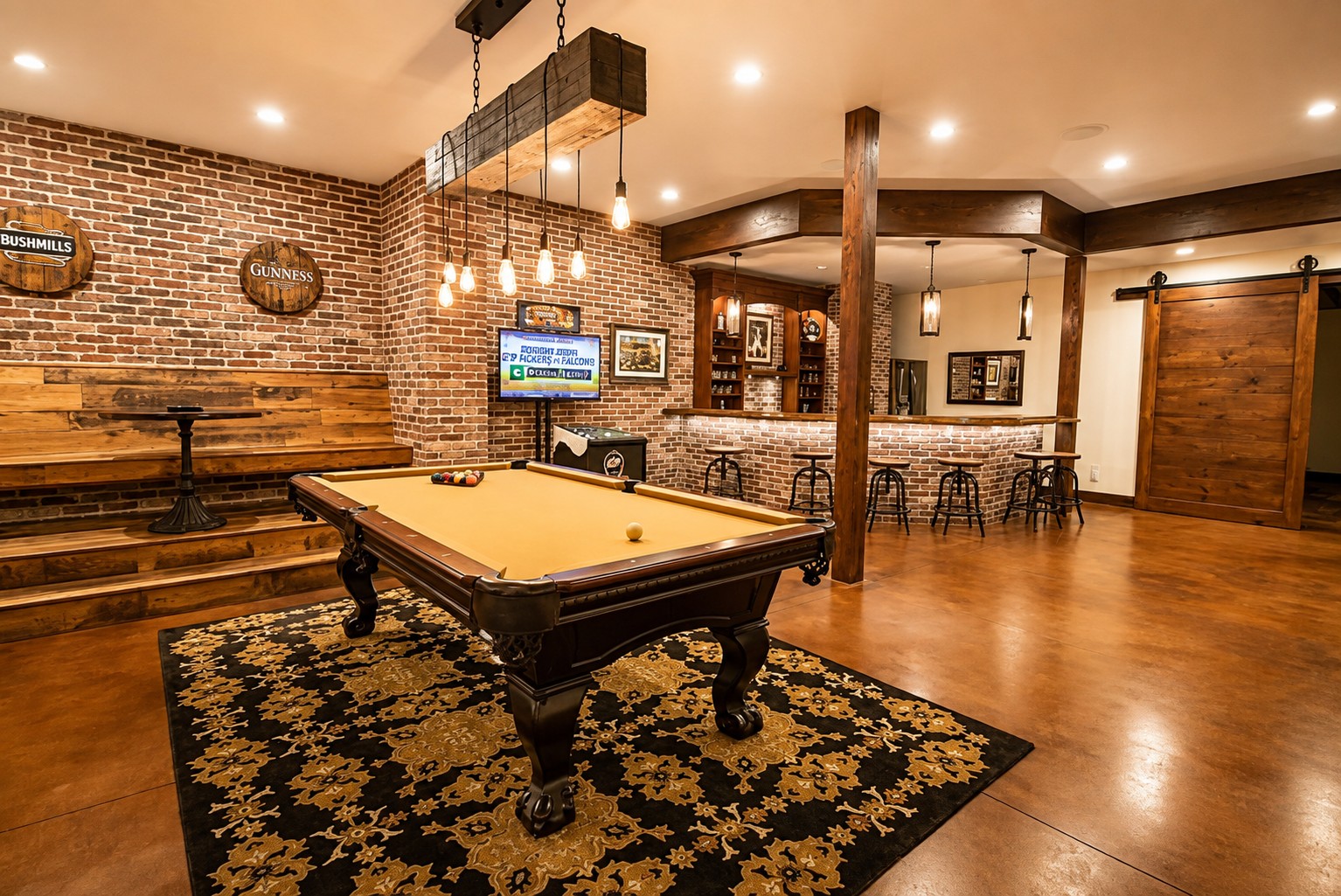 Rustic Basement Sports Bar and Pool Room.jpg Fractional Ownership Luxury Homes in Colorado